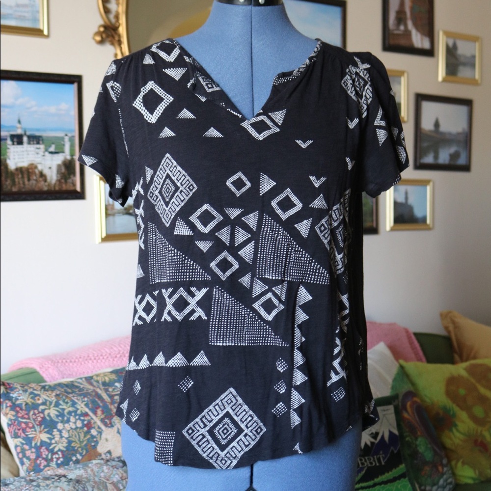 Lucky Brand abstract print tee
